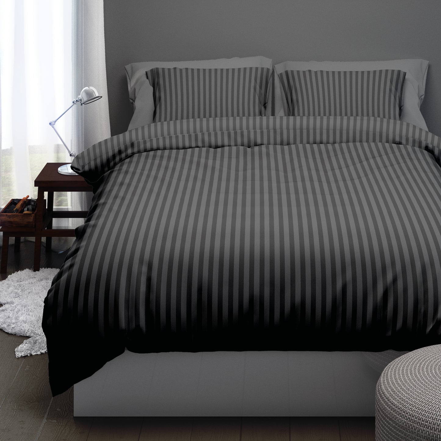 Dekbedset Satijnstreep