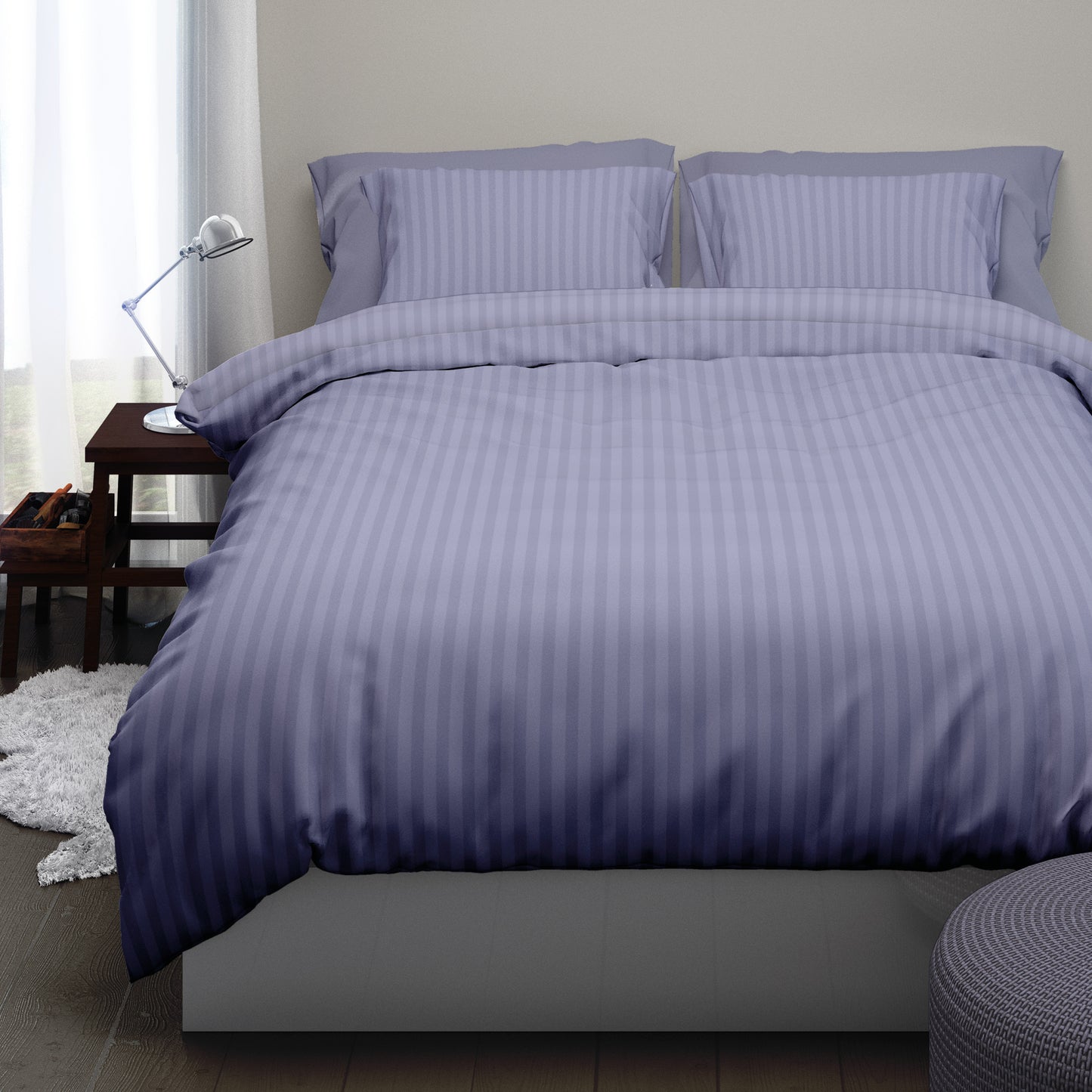 Dekbedset Satijnstreep