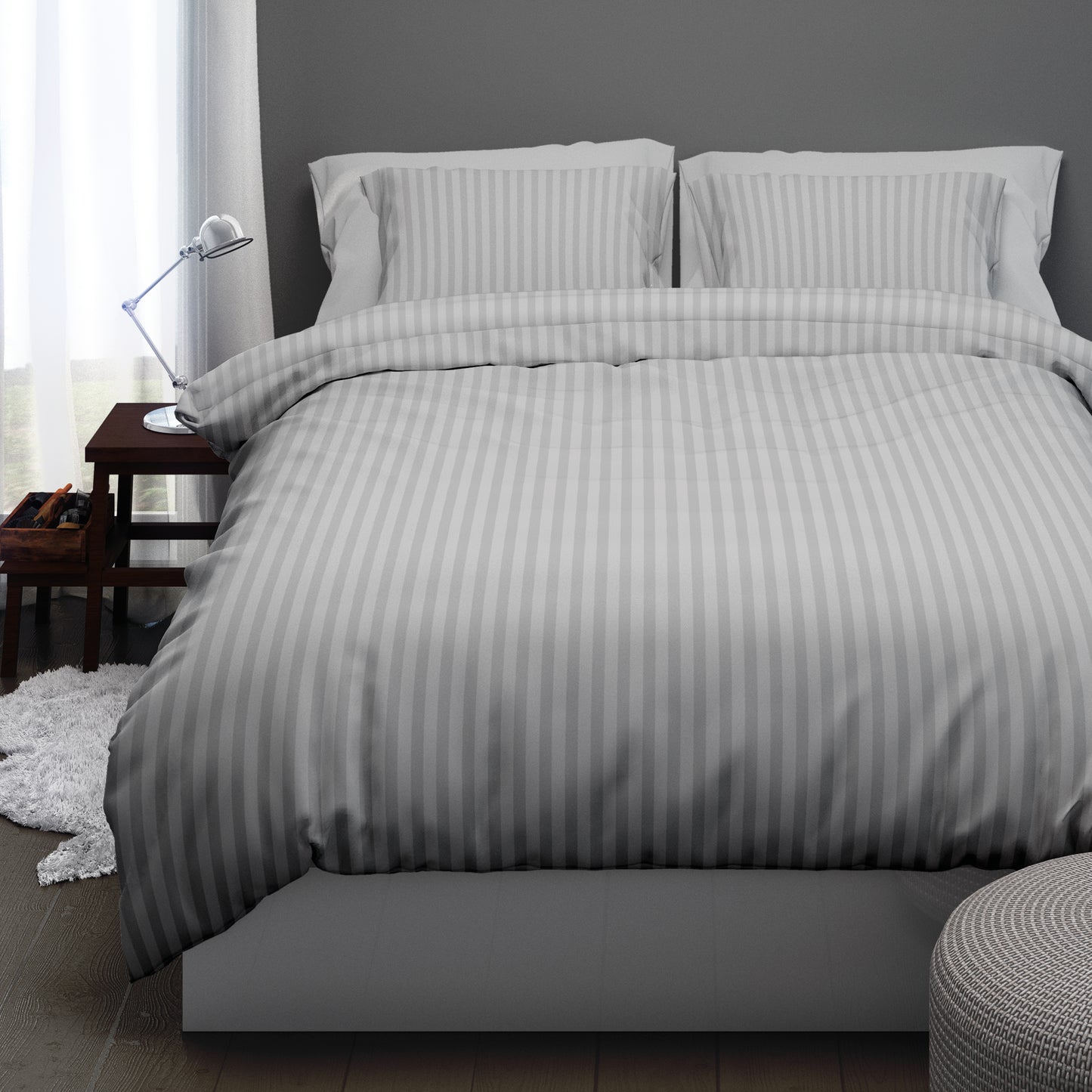 Dekbedset Satijnstreep