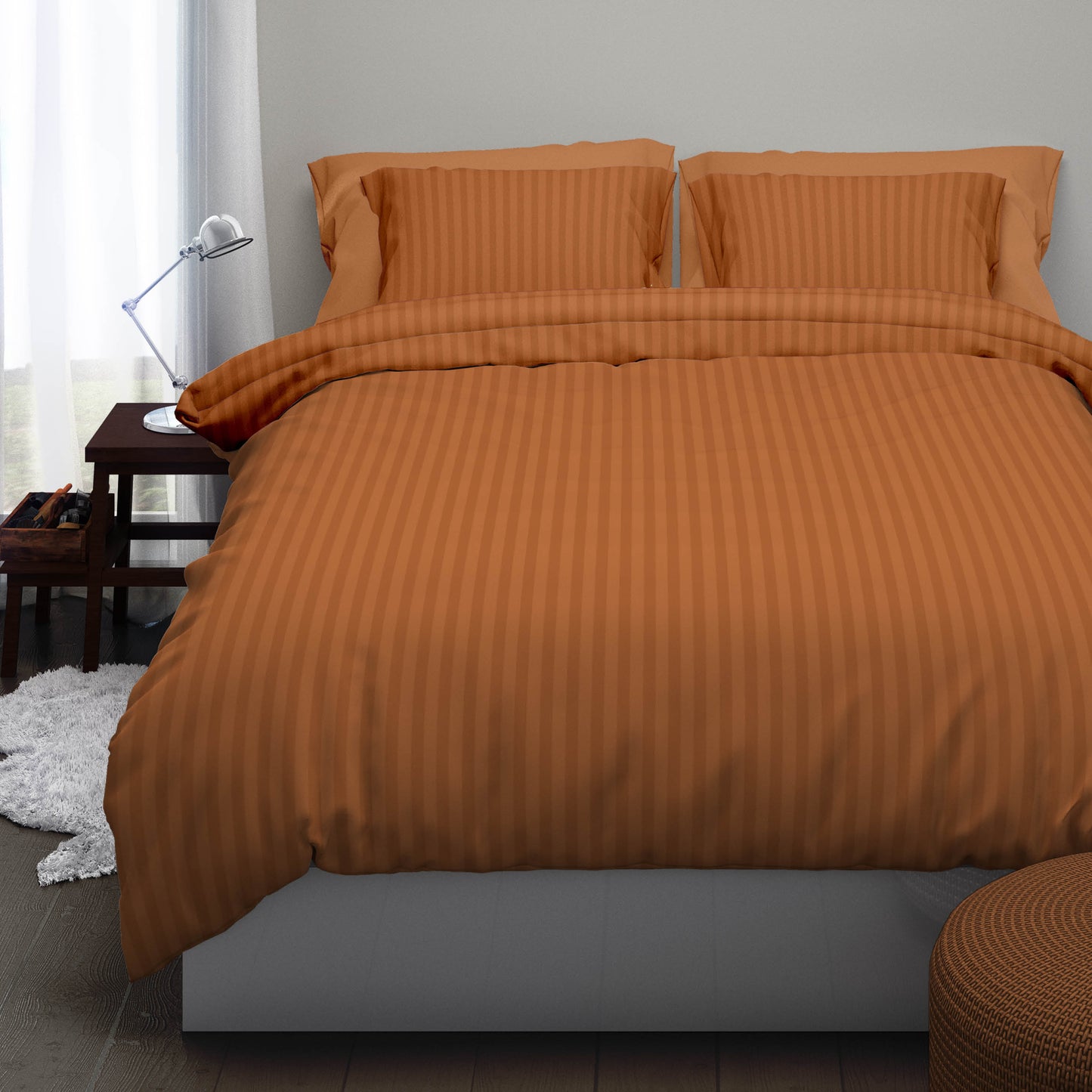 Dekbedset Satijnstreep